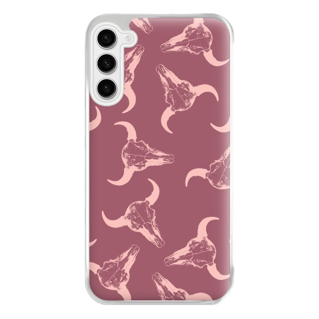 Pastel Skulls Pattern Phone Case for Galaxy S23FE