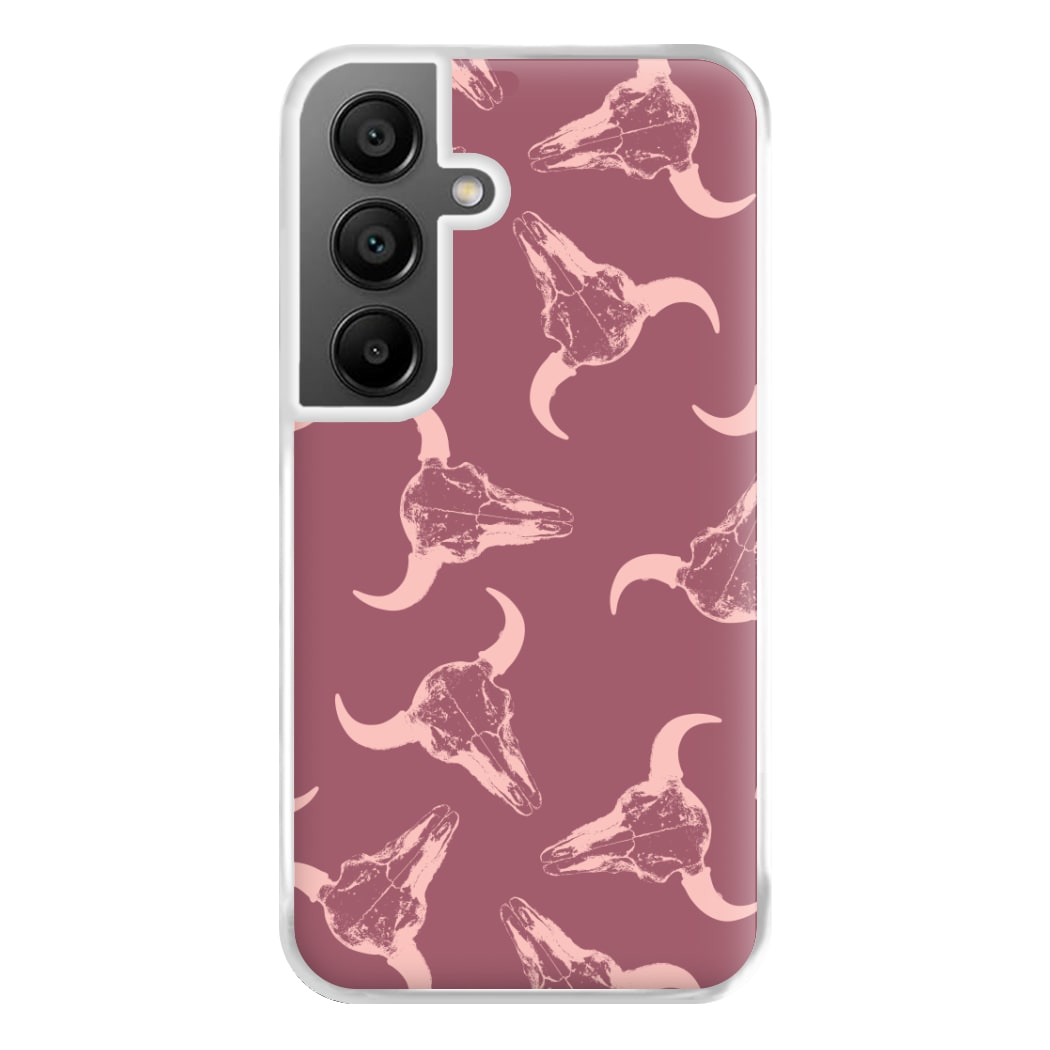 Pastel Skulls Pattern Phone Case for Galaxy A56