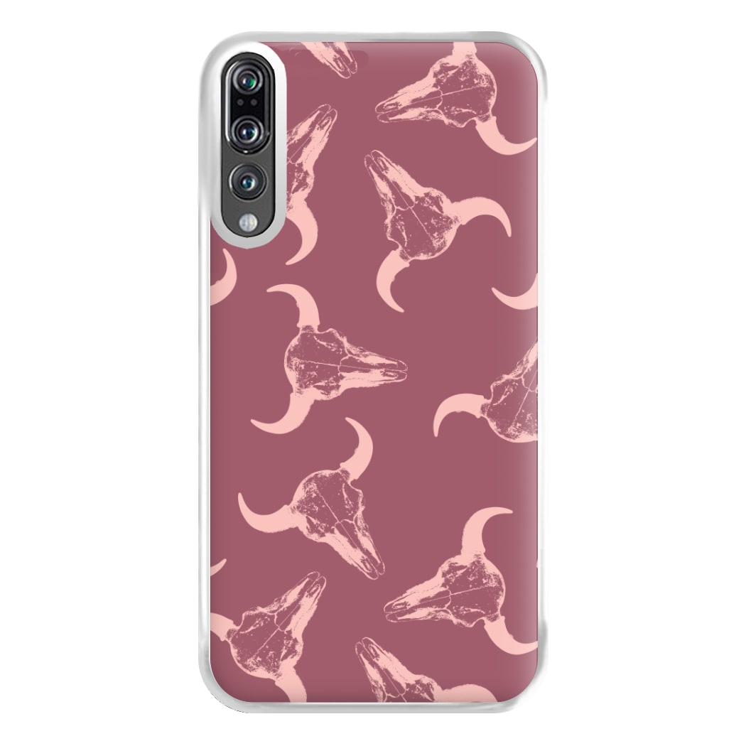 Pastel Skulls Pattern Phone Case for Huawei P20 Pro