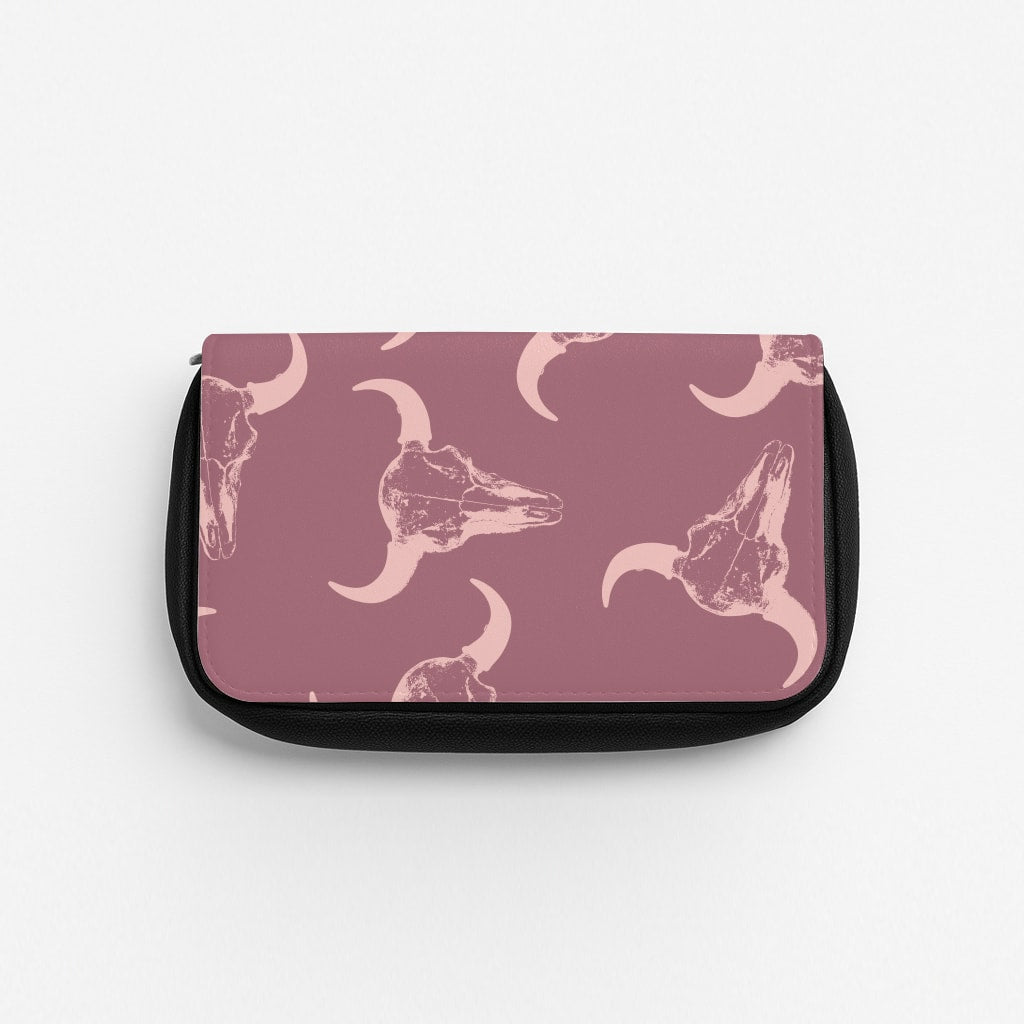 Pastel Skulls Pattern Pencil Case