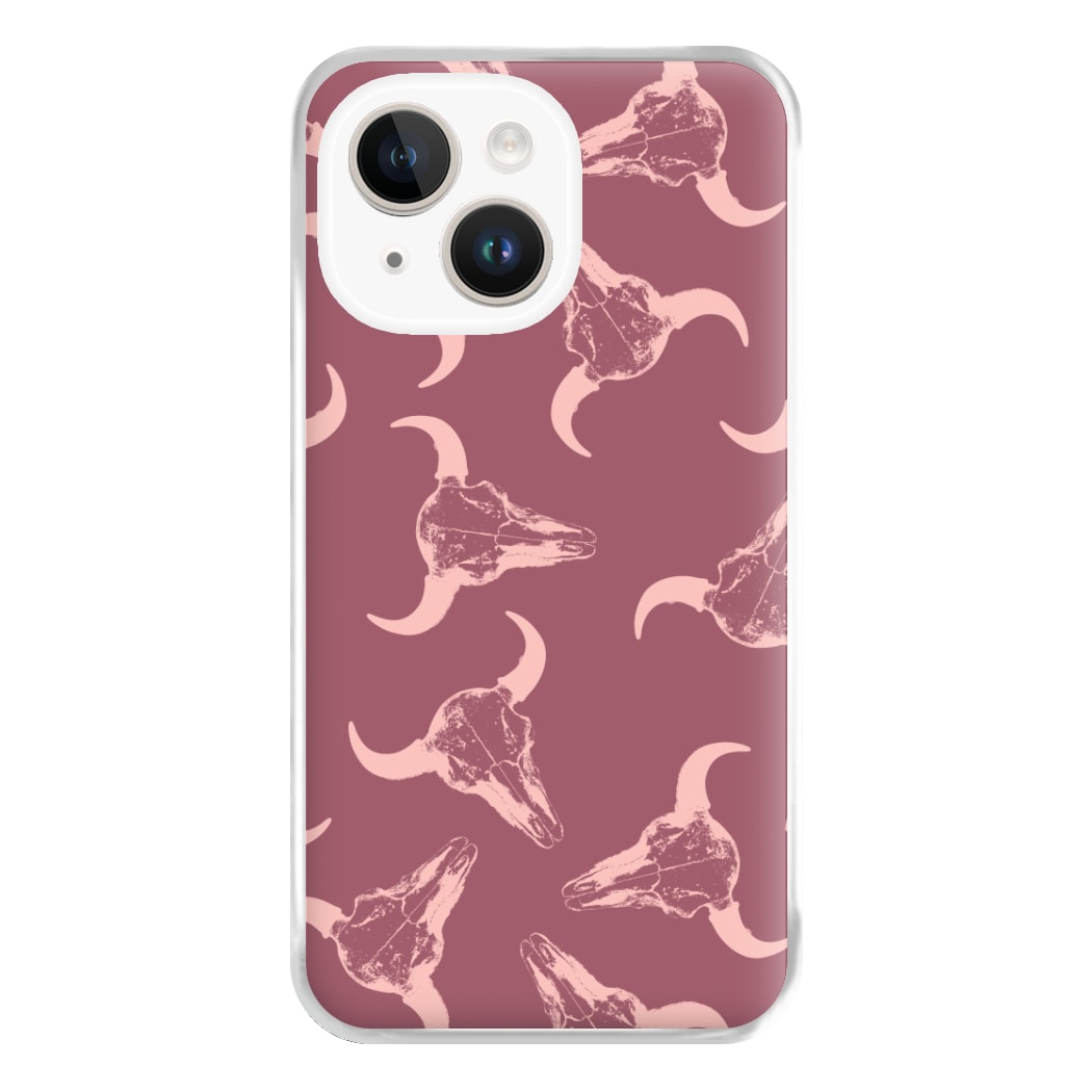 Pastel Skulls Pattern Phone Case for iPhone 14 Plus