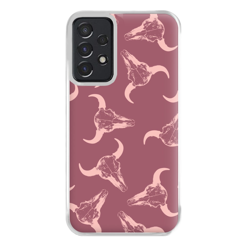 Pastel Skulls Pattern Phone Case for Galaxy A52 / A52s