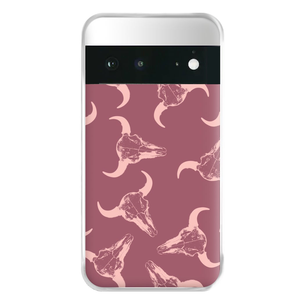 Pastel Skulls Pattern Phone Case for Google Pixel 6a