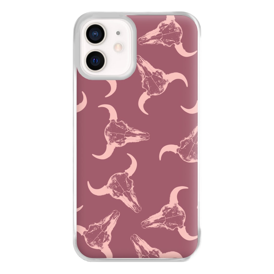Pastel Skulls Pattern Phone Case for iPhone 12 Mini