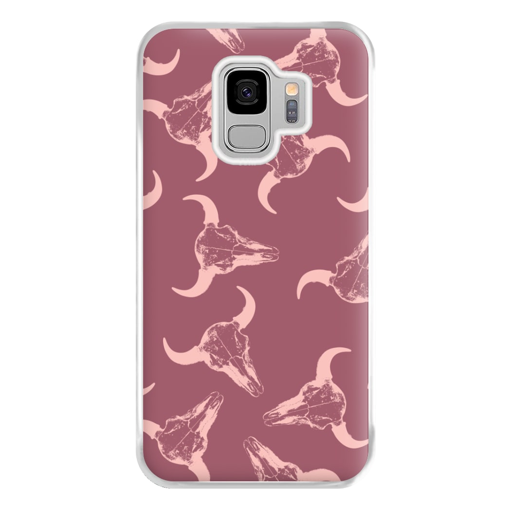 Pastel Skulls Pattern Phone Case for Galaxy S9 Plus