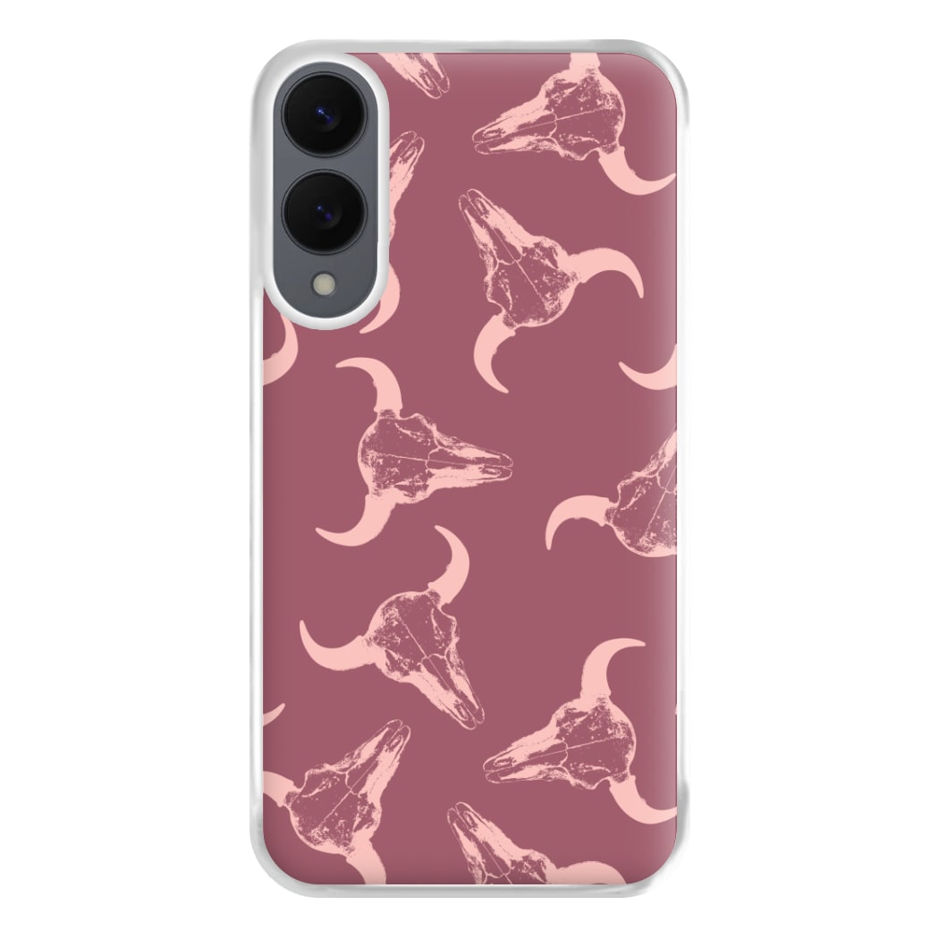 Pastel Skulls Pattern Phone Case for Galaxy S25 Edge