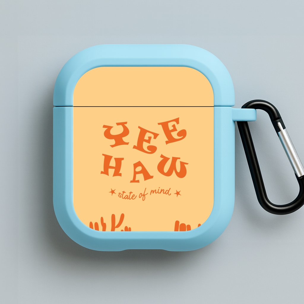 Yee-Haw State Of Mind Blue AirPods Case