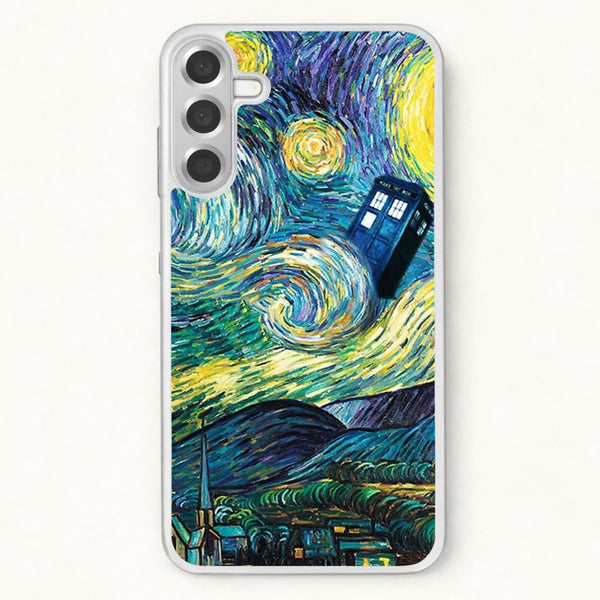 Starry Night Tardis Phone Case for Galaxy A37