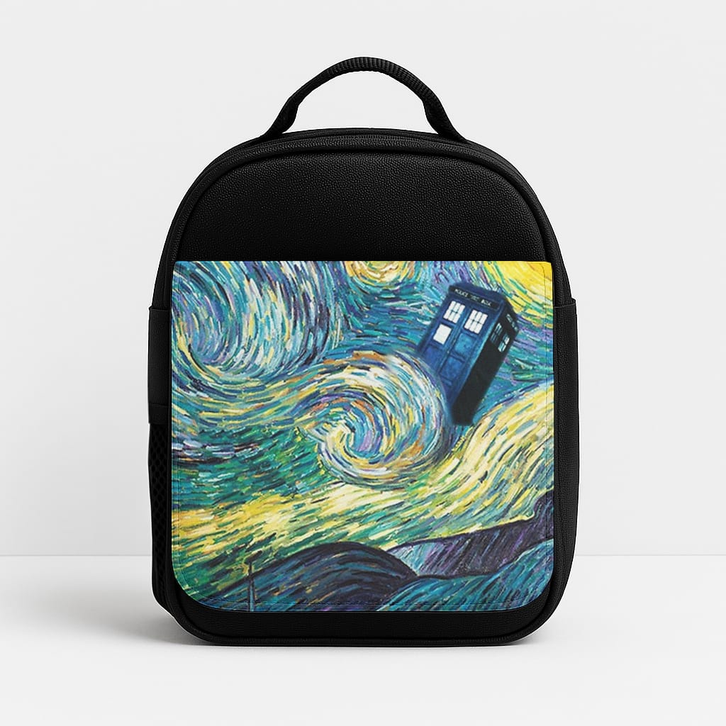 Starry Night Tardis Insulated Lunchbox
