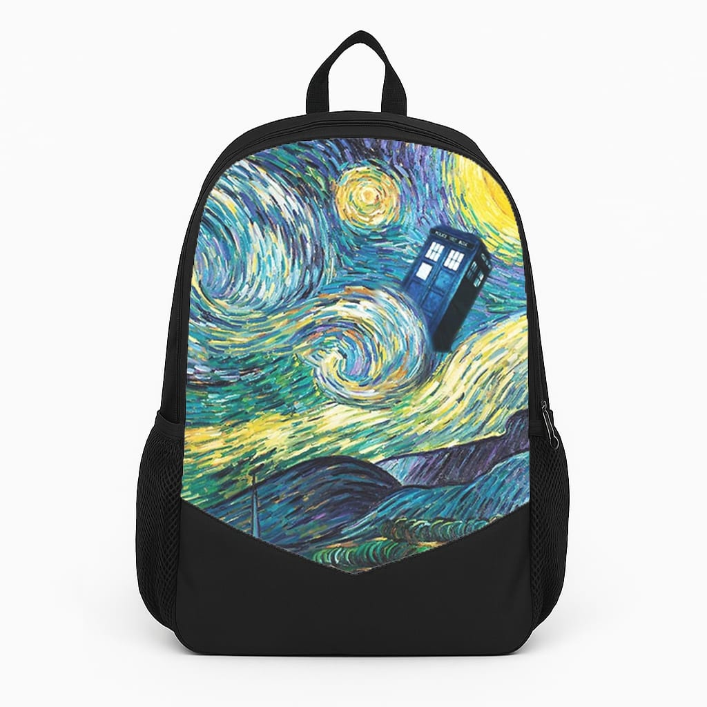 Starry Night Tardis Backpack