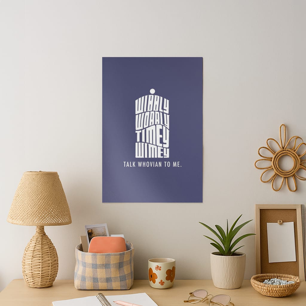 Talk Whovian To Me Art Print
