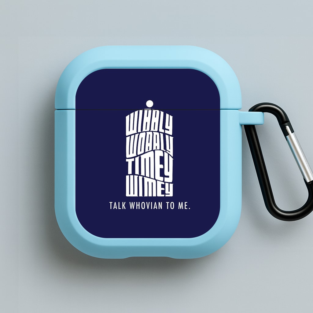 Talk Whovian To Me Blue AirPods Case