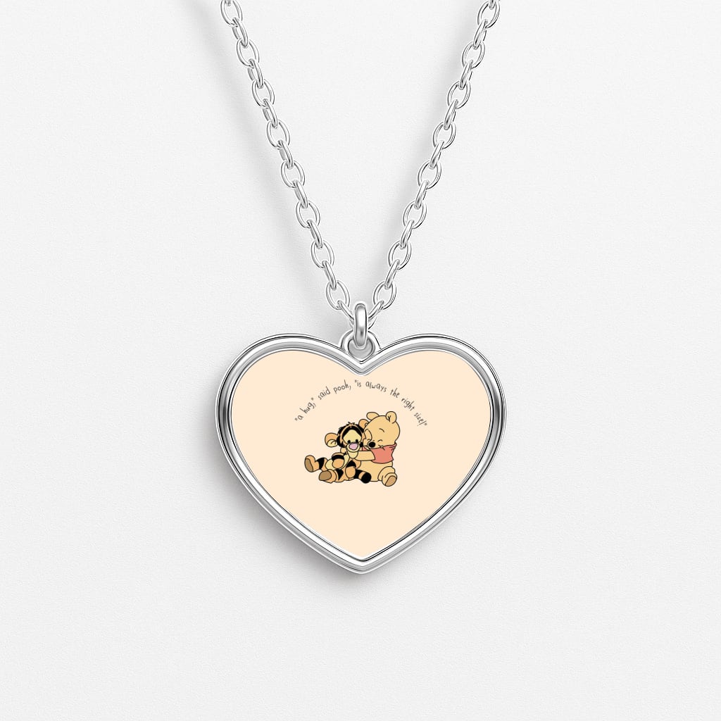 A Hug Said Pooh - Winnie Heart Necklace