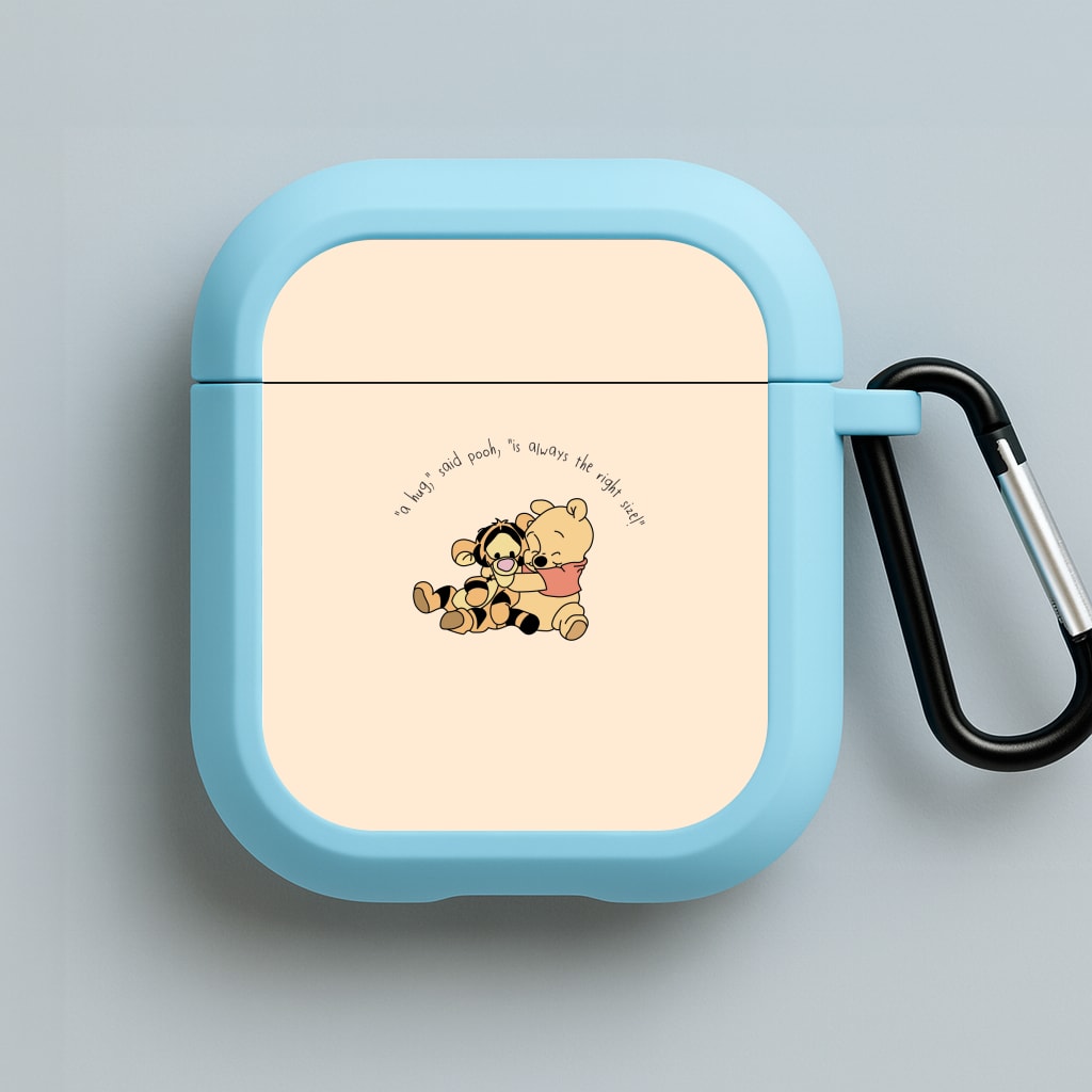 A Hug Said Pooh - Winnie Blue AirPods Case