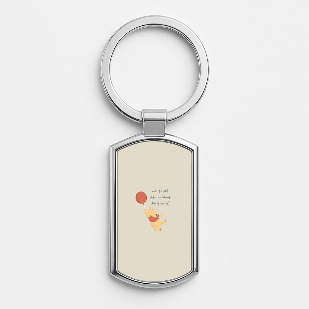 What If I Fail - Winnie Silver Keyring