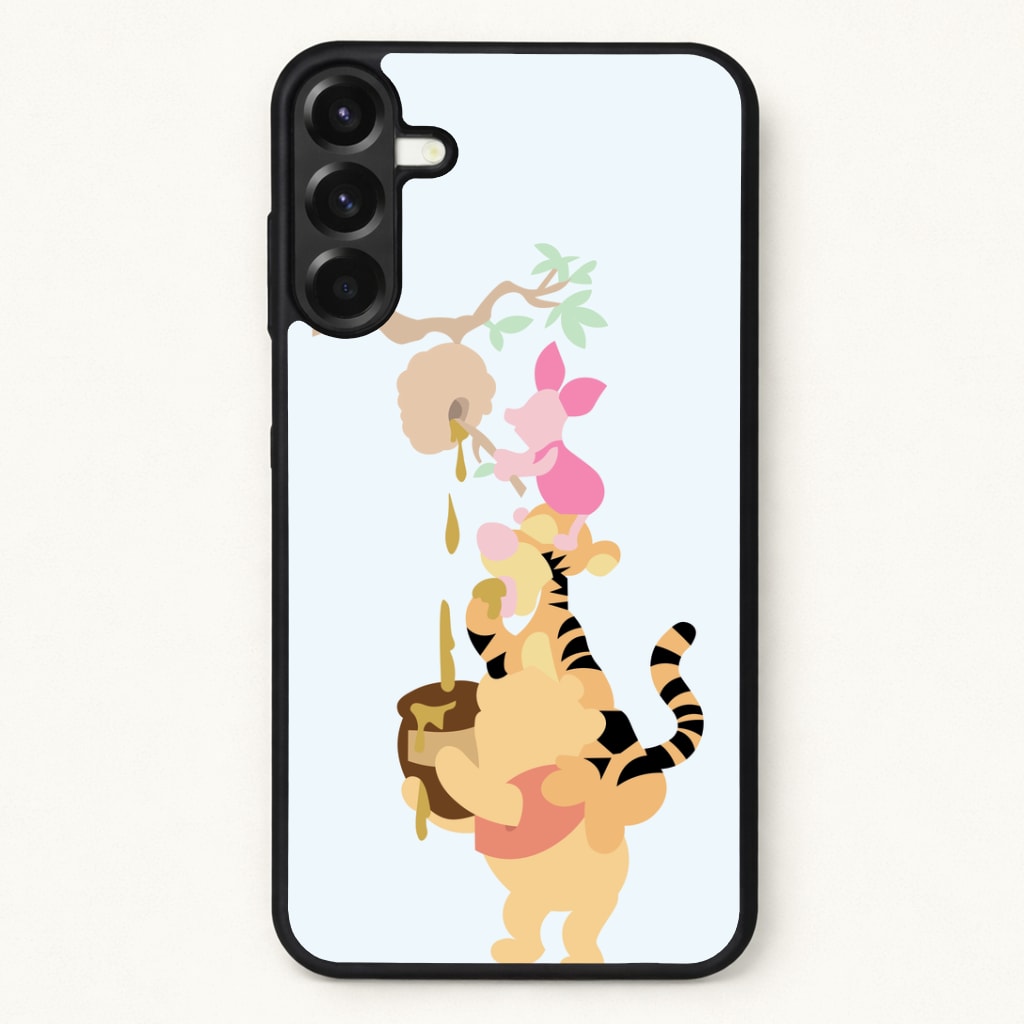 Bouncing Tiger , Piglet , Yellow Bear Phone Case for Galaxy A37