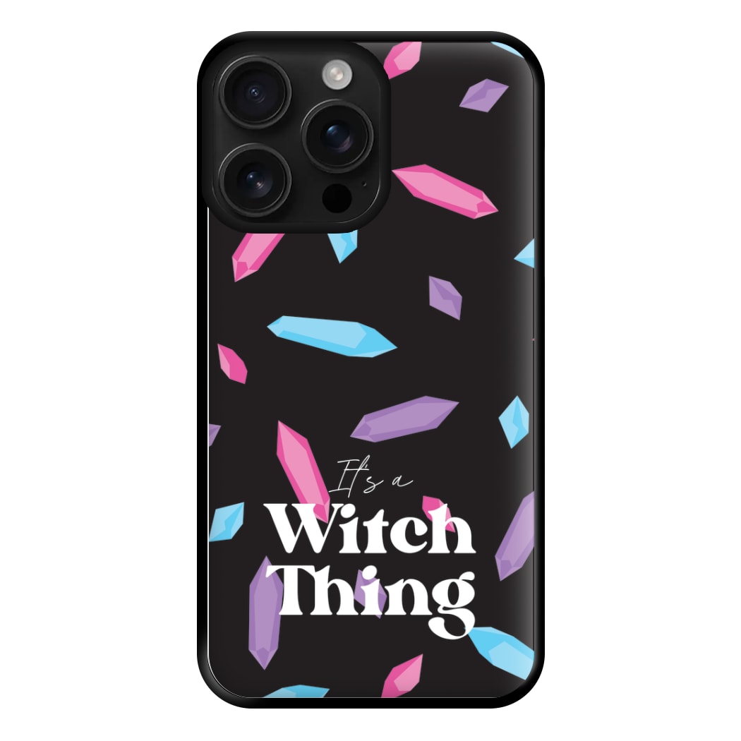 It's A Witch Thing Pattern Phone Case for iPhone 16 Pro Max