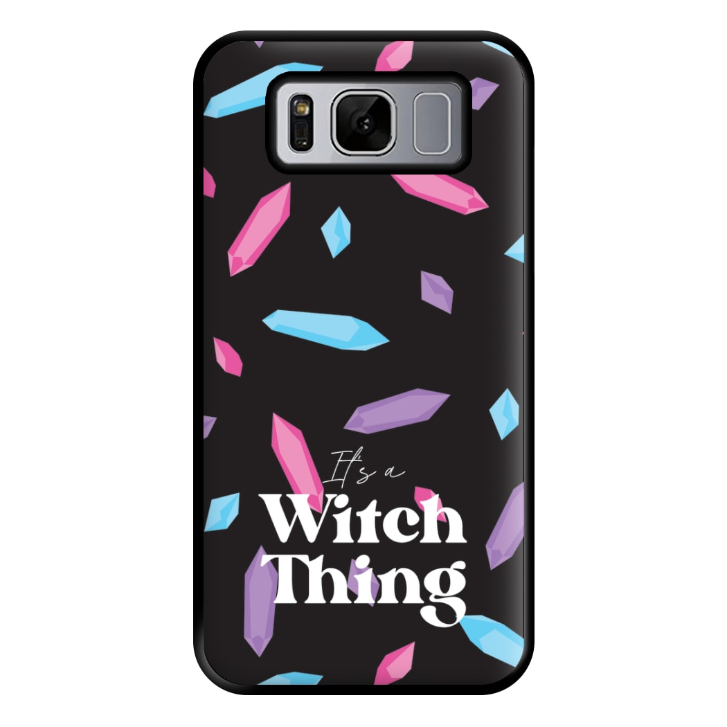 It's A Witch Thing Pattern Phone Case for Galaxy S8 Plus
