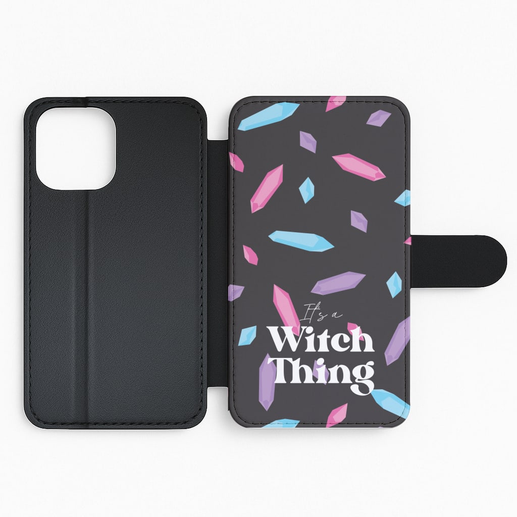 It's A Witch Thing Pattern Flip Phone Case
