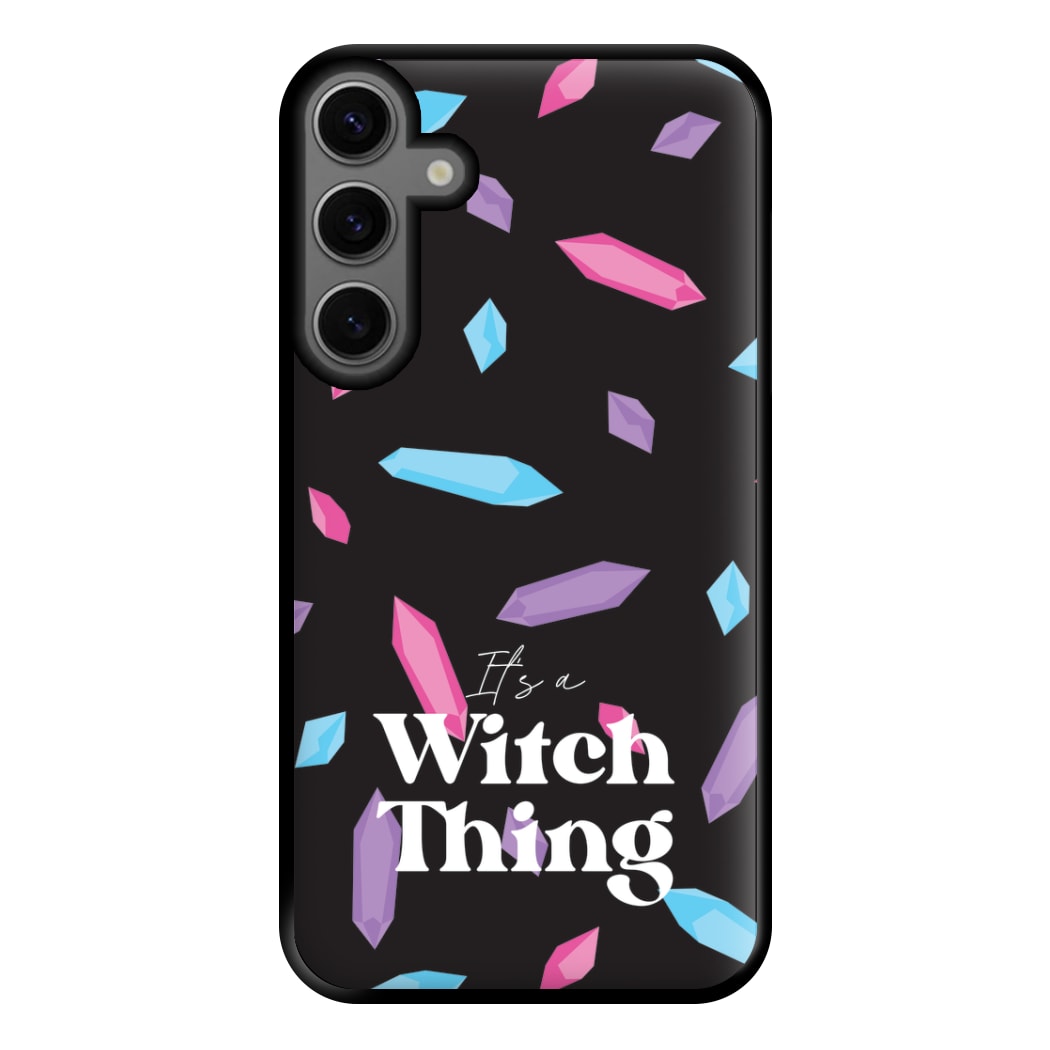 It's A Witch Thing Pattern Phone Case for Galaxy S23FE