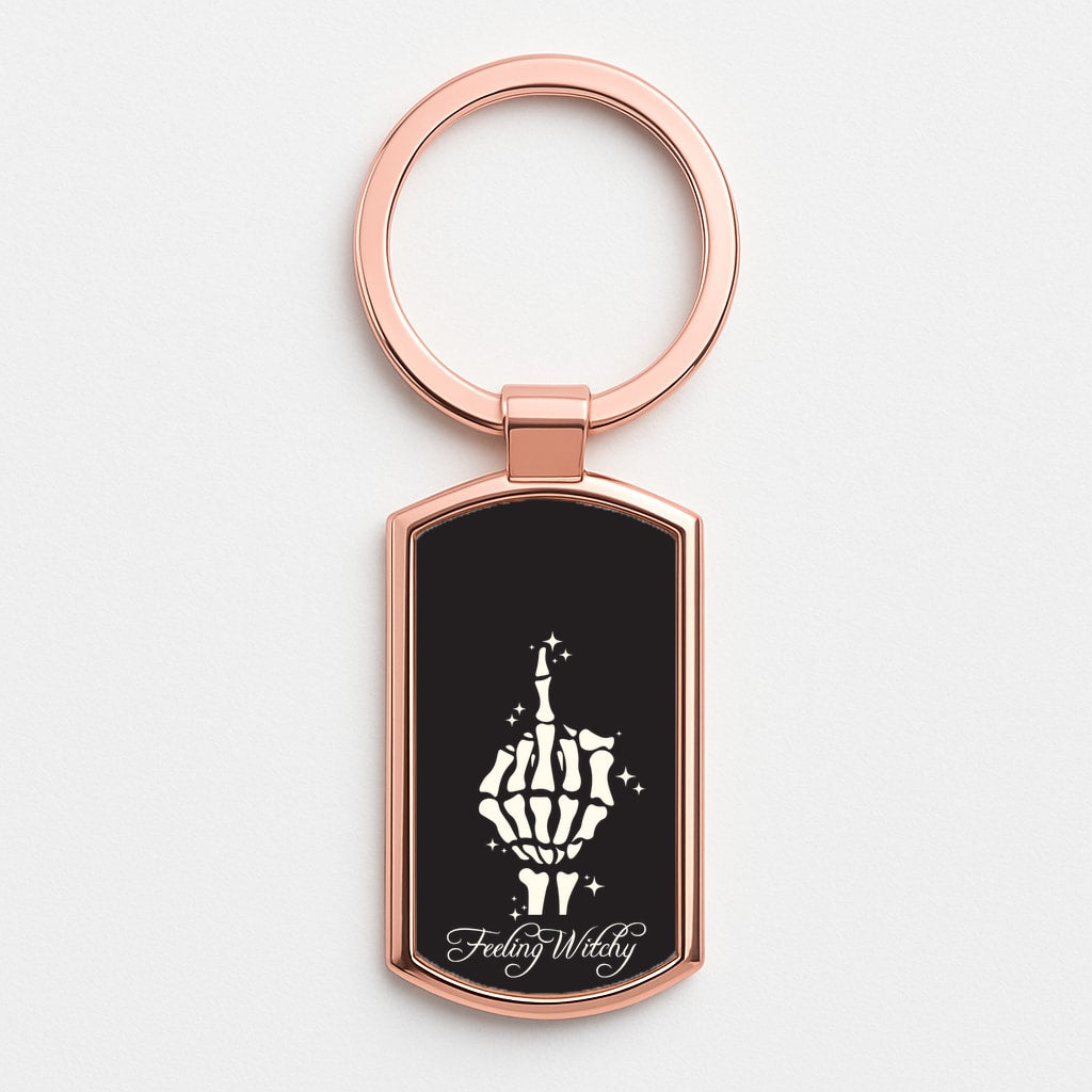 Feeling Witchy Rose Gold Keyring