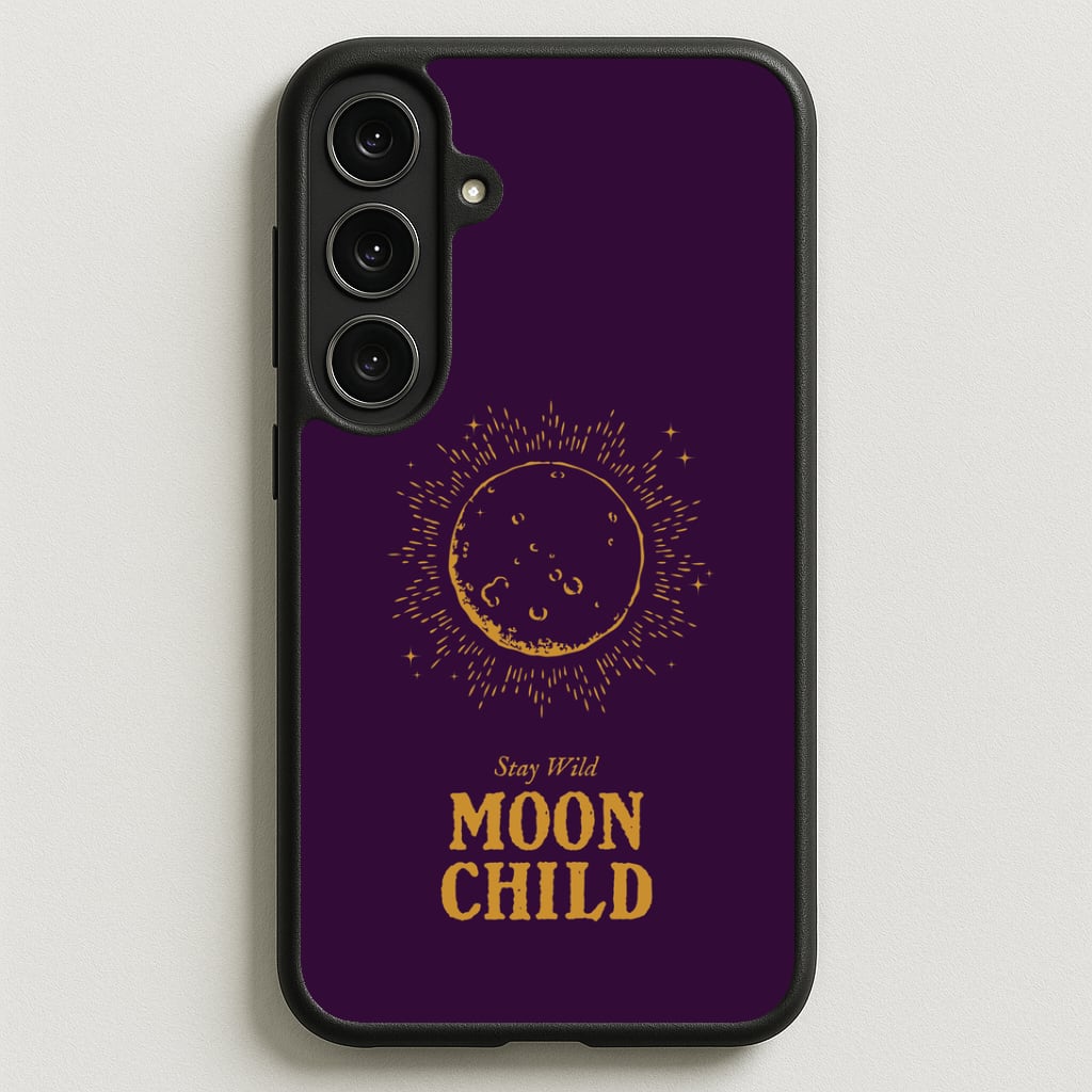 Stay Wild, Moon Child Phone Case for Galaxy S25FE