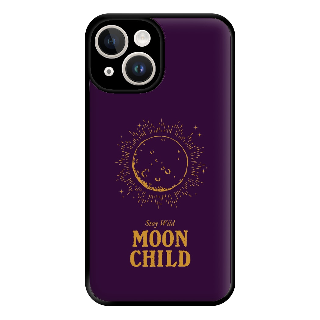Stay Wild, Moon Child Phone Case for iPhone 14