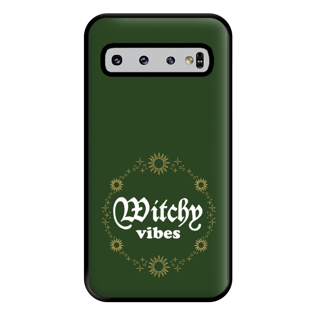 Witchy Vibes Green Phone Case for Galaxy S10 Plus