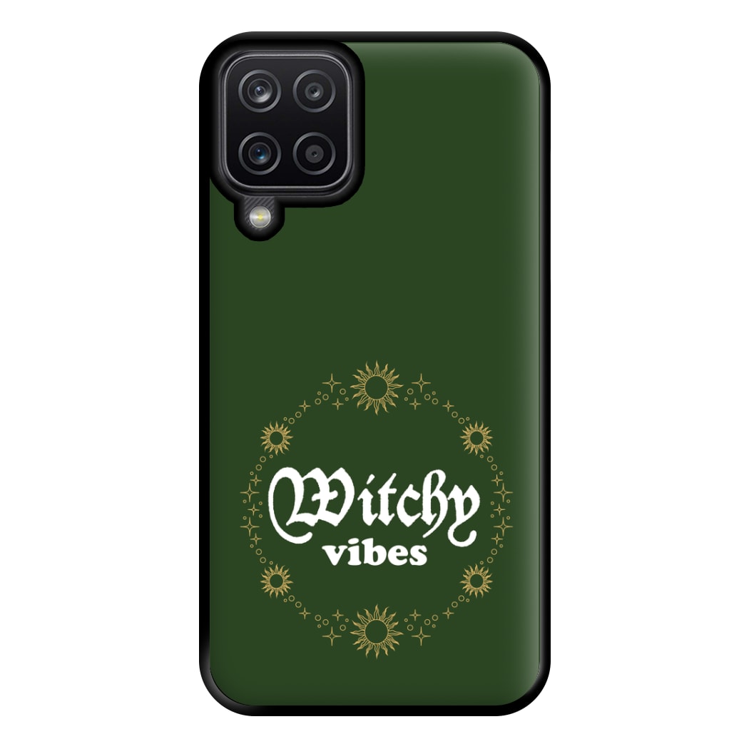Witchy Vibes Green Phone Case for Galaxy A12