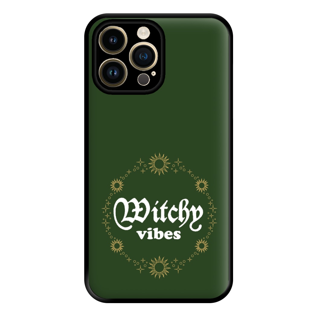 Witchy Vibes Green Phone Case for iPhone 14 Pro Max