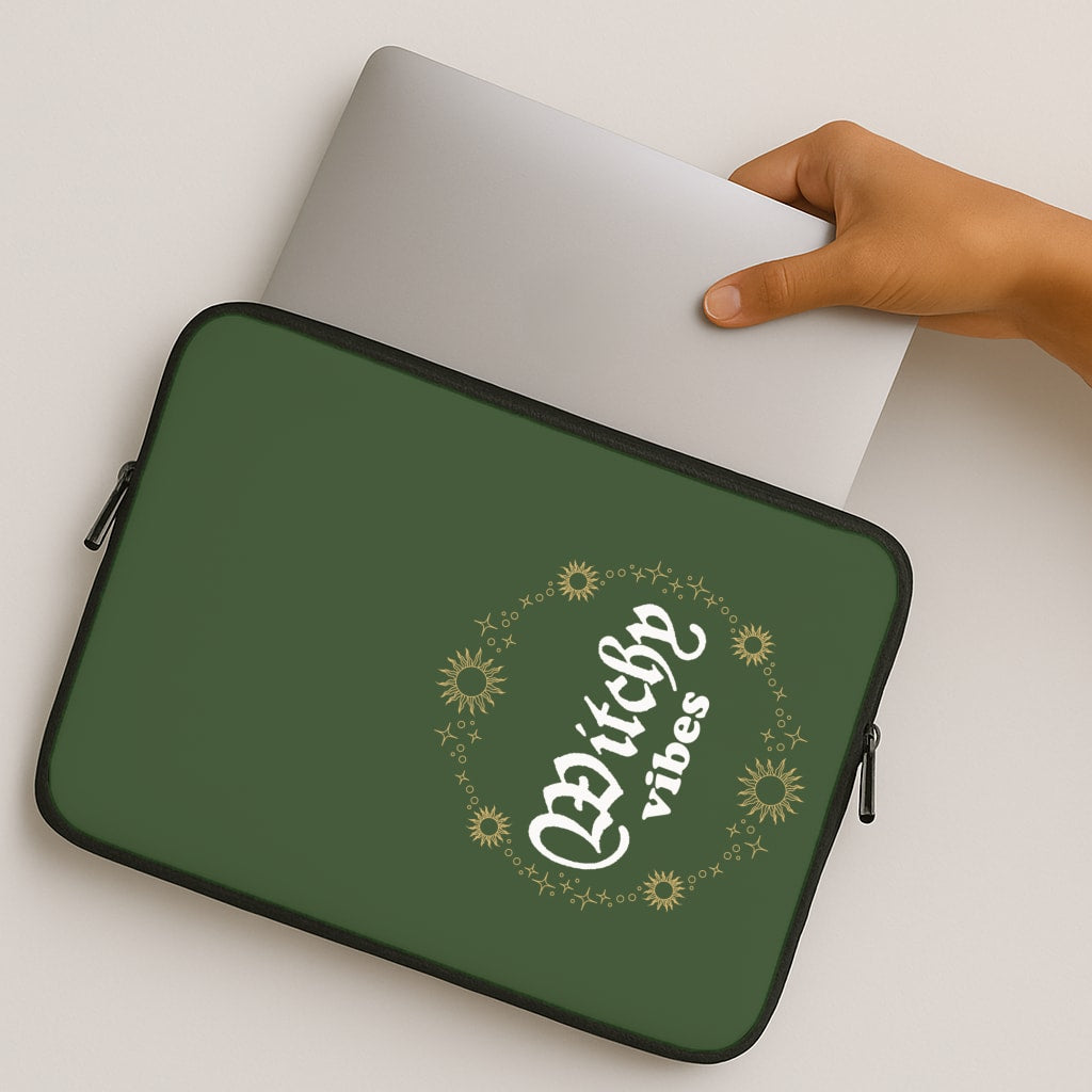 Witchy Vibes Green MacBook Case