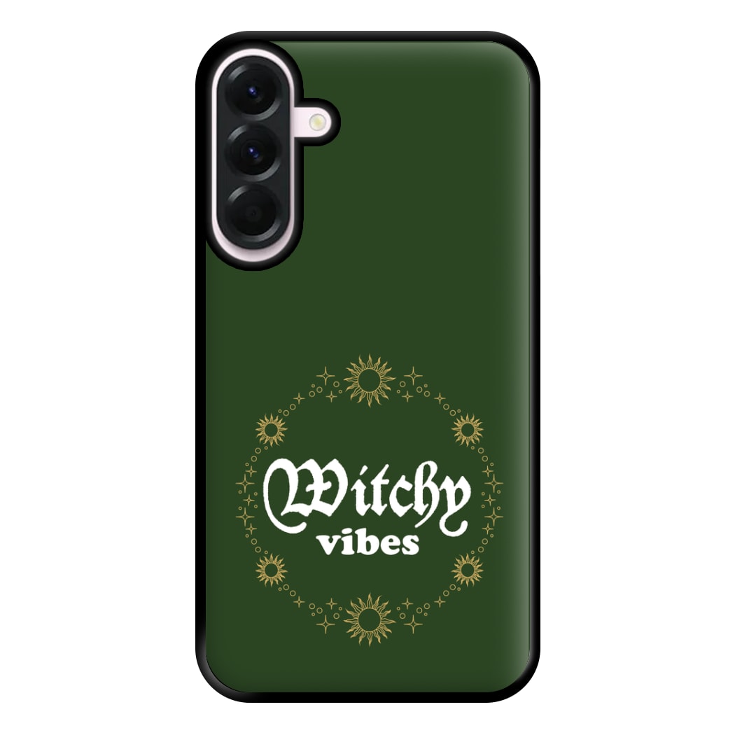 Witchy Vibes Green Phone Case for Galaxy A36