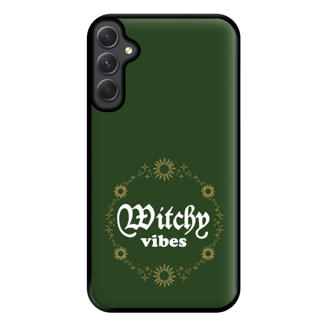 Witchy Vibes Green Phone Case for Galaxy A54
