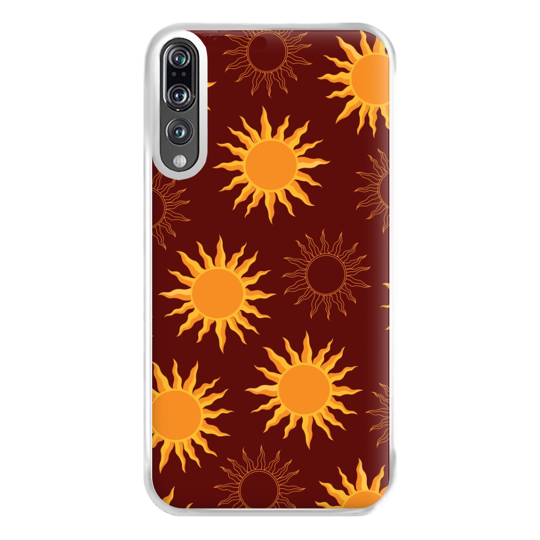 Vintage Sun Pattern Phone Case for Huawei P20 Pro