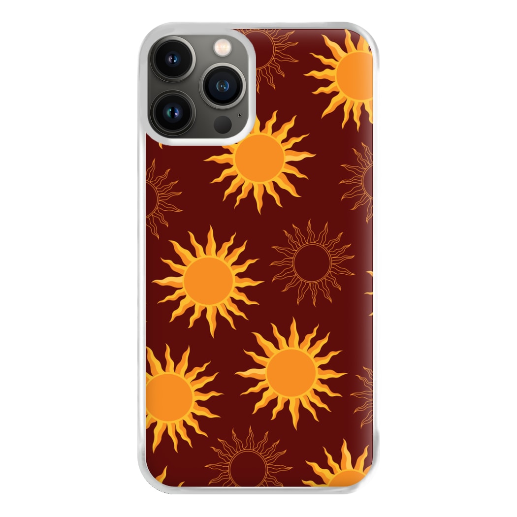 Vintage Sun Pattern Phone Case for iPhone 11 Pro Max