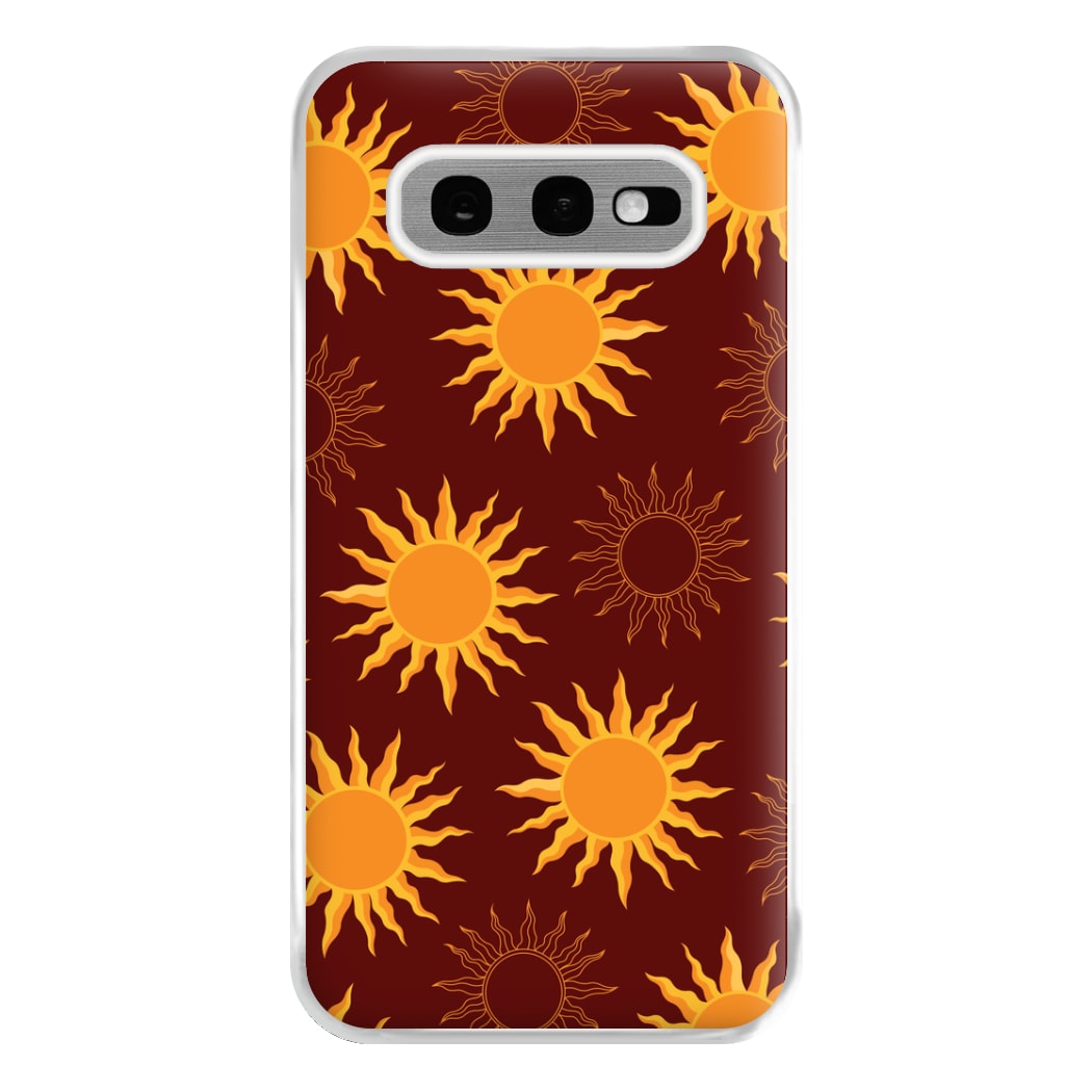 Vintage Sun Pattern Phone Case for Galaxy S10e