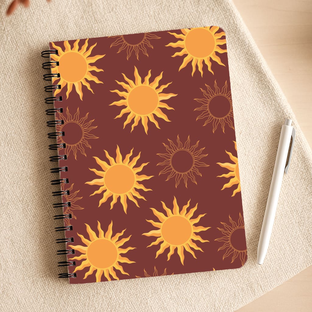 Vintage Sun Pattern Notepad