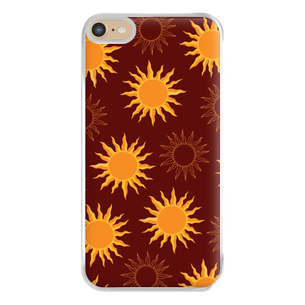 Vintage Sun Pattern Phone Case for iPhone 6 Plus / 7 Plus / 8 Plus