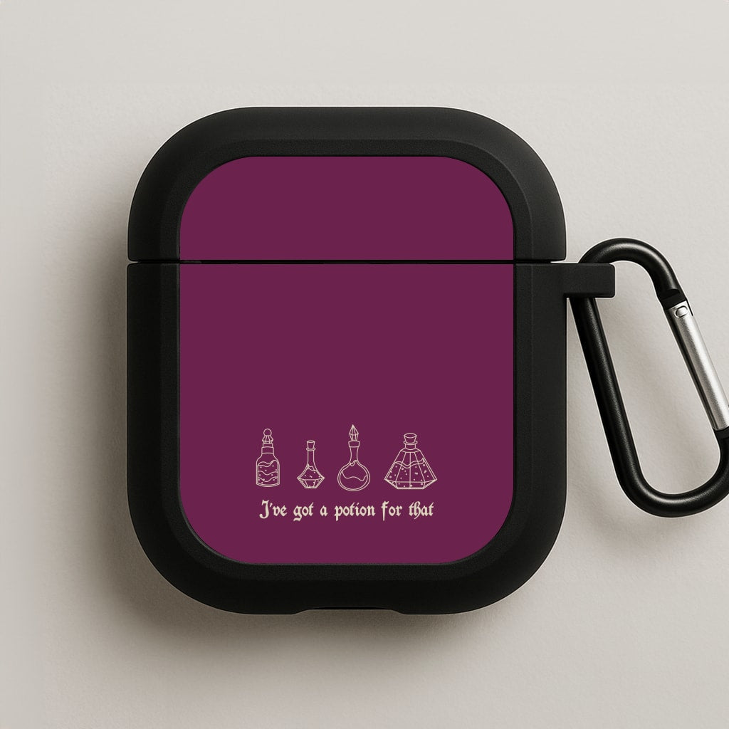I've Got A Potion For You Dark Pink AirPods Case