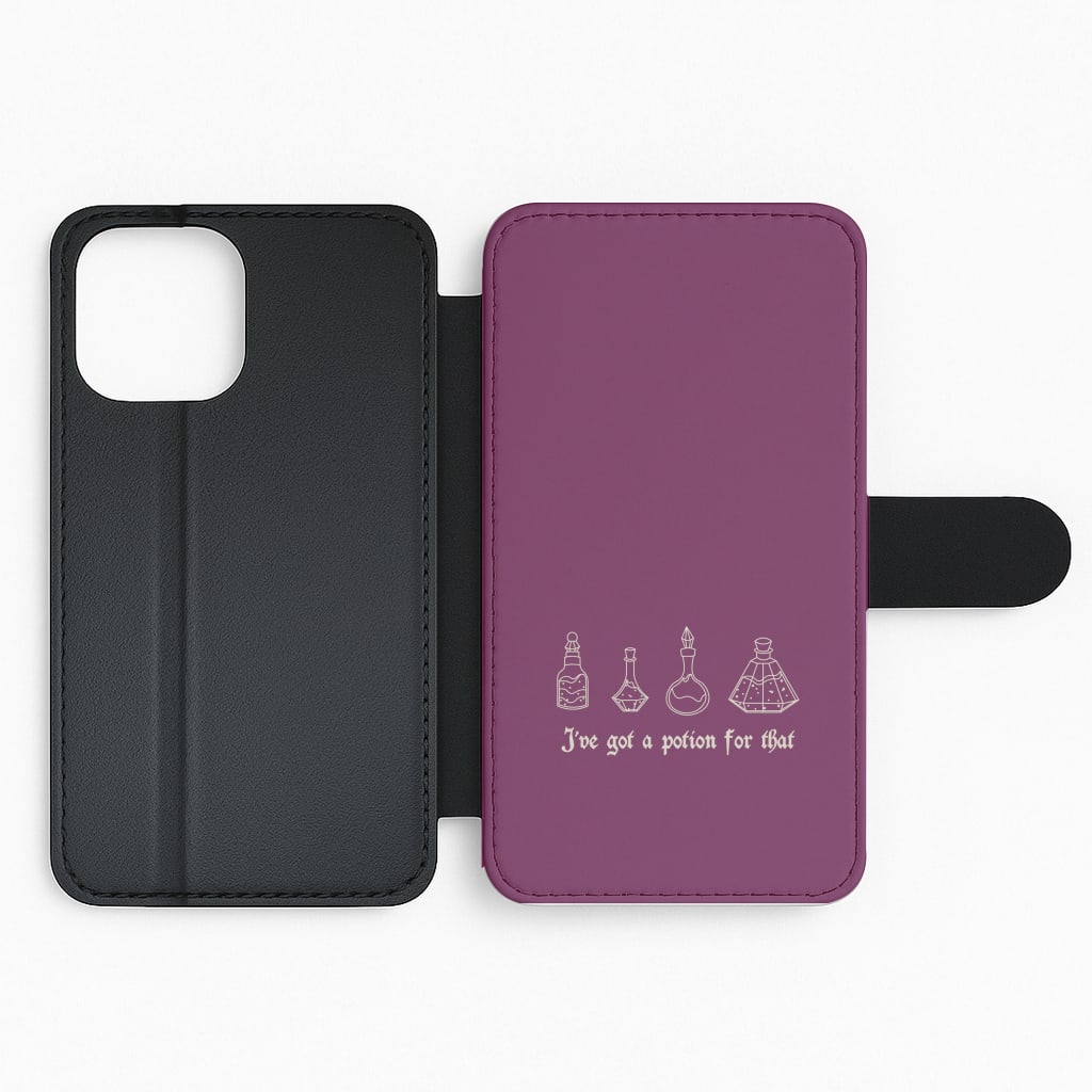 I've Got A Potion For You Dark Pink Flip Phone Case
