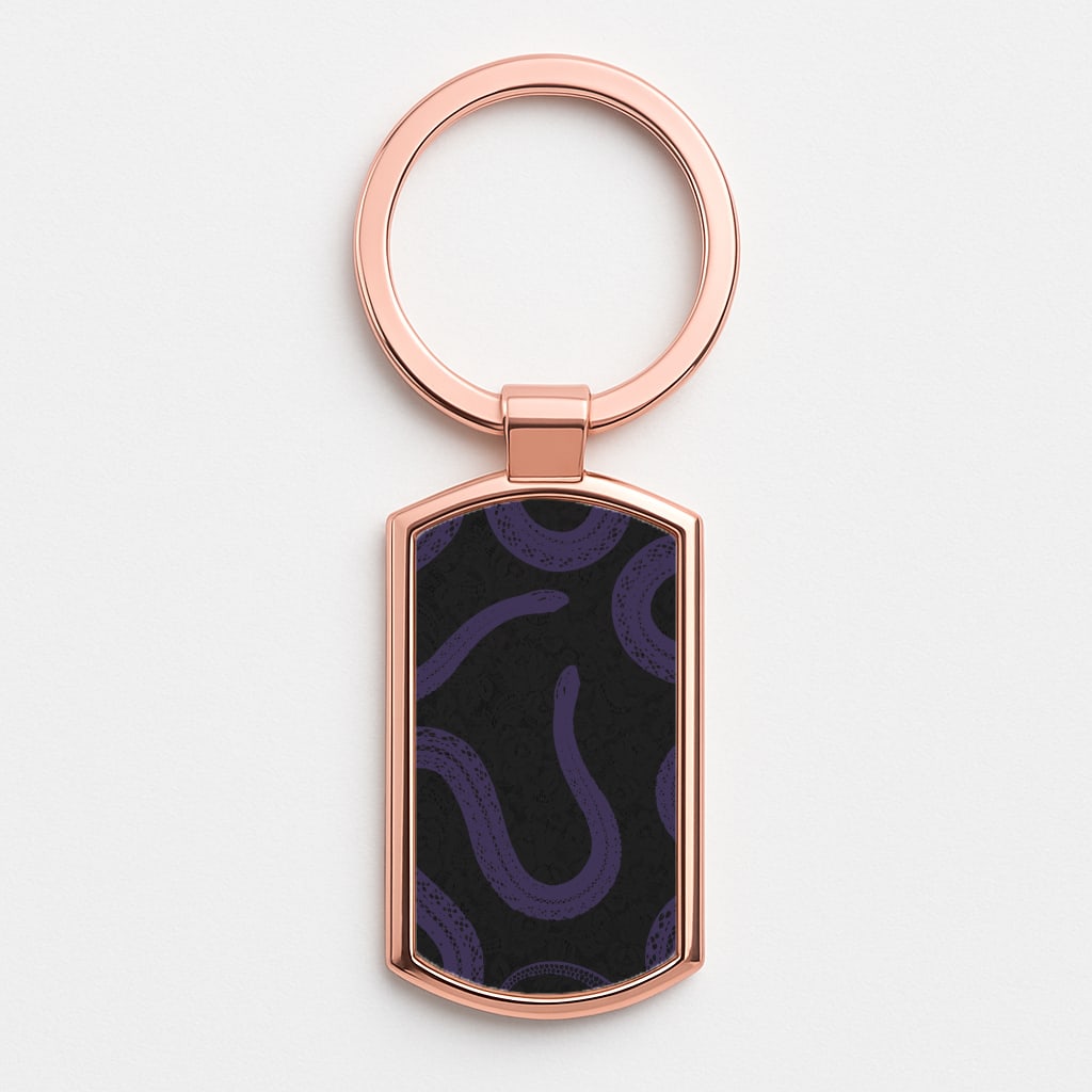 Snakes And Lace Pattern Luxury Keyring