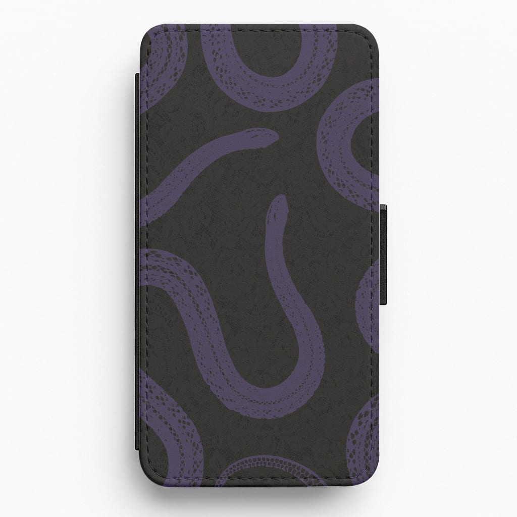 Snakes And Lace Pattern Flip / Wallet Phone Case