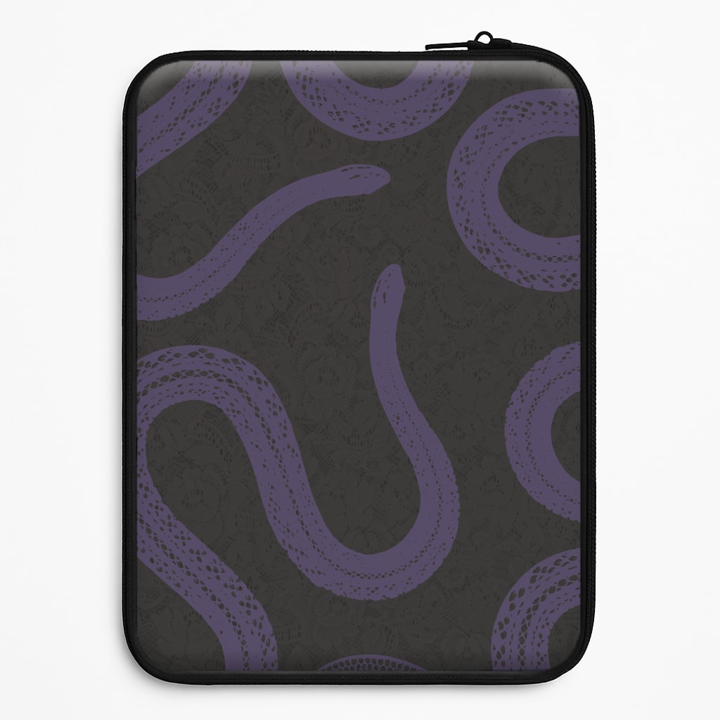 Snakes And Lace Pattern Laptop Sleeve