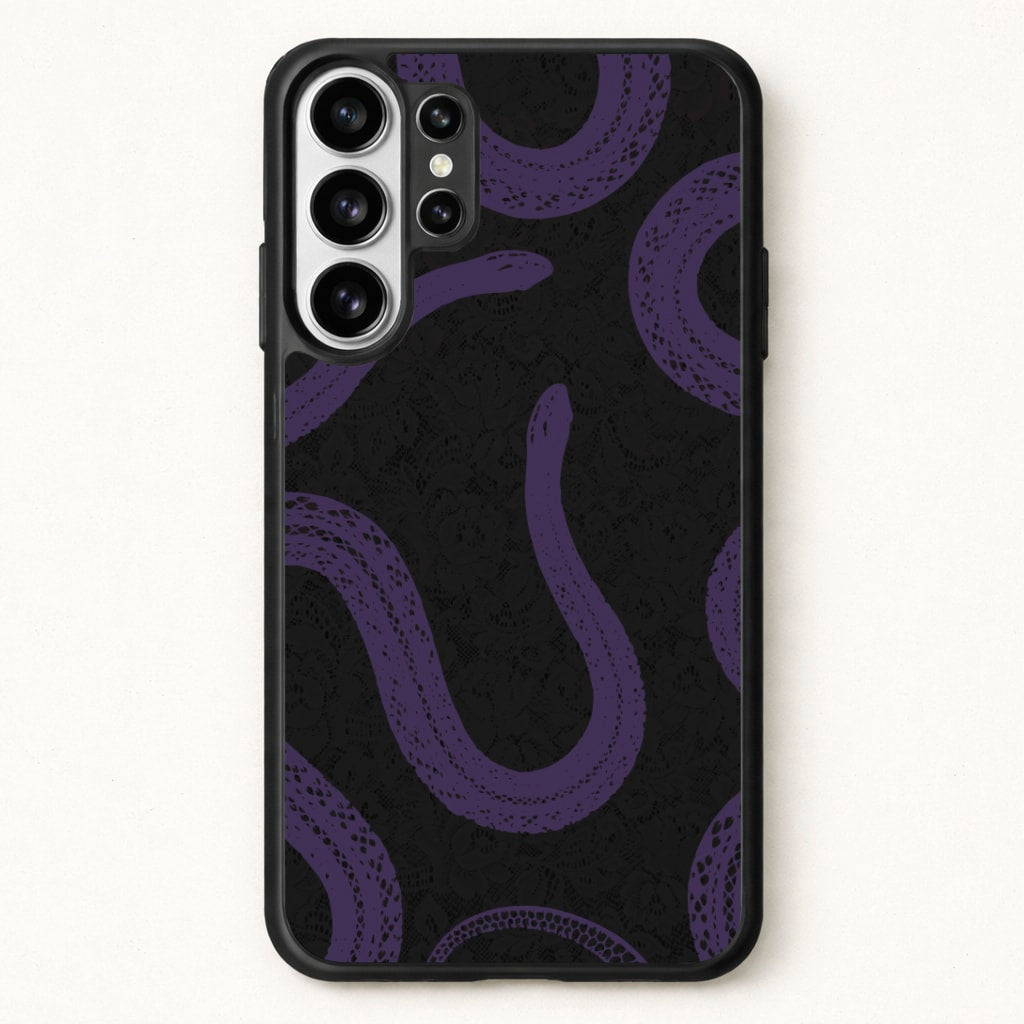 Snakes And Lace Pattern Phone Case for Galaxy S26 Ultra