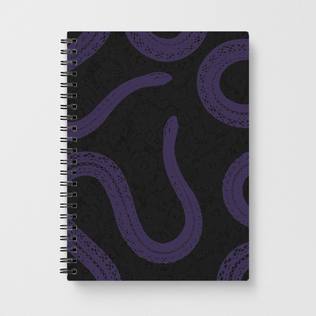 Snakes And Lace Pattern Notebook