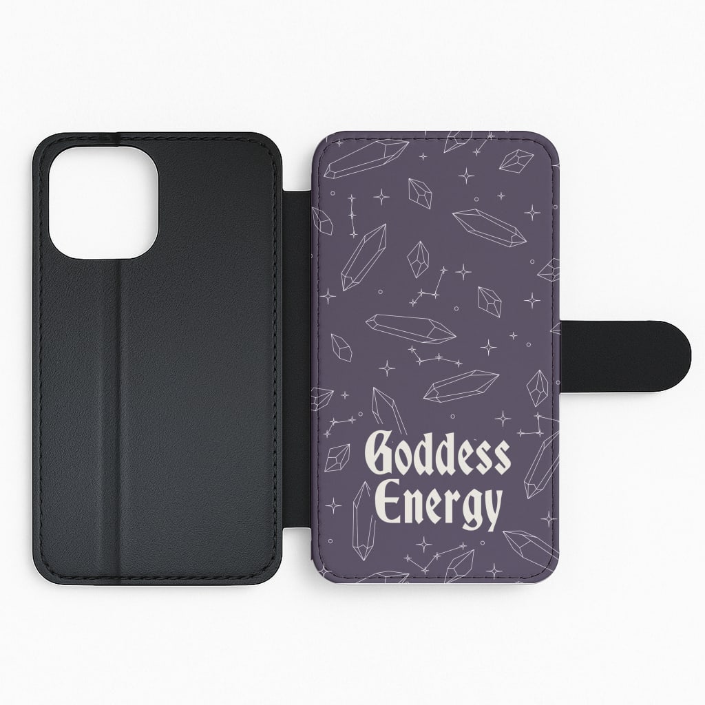 Goodess Energy Pattern Flip Phone Case