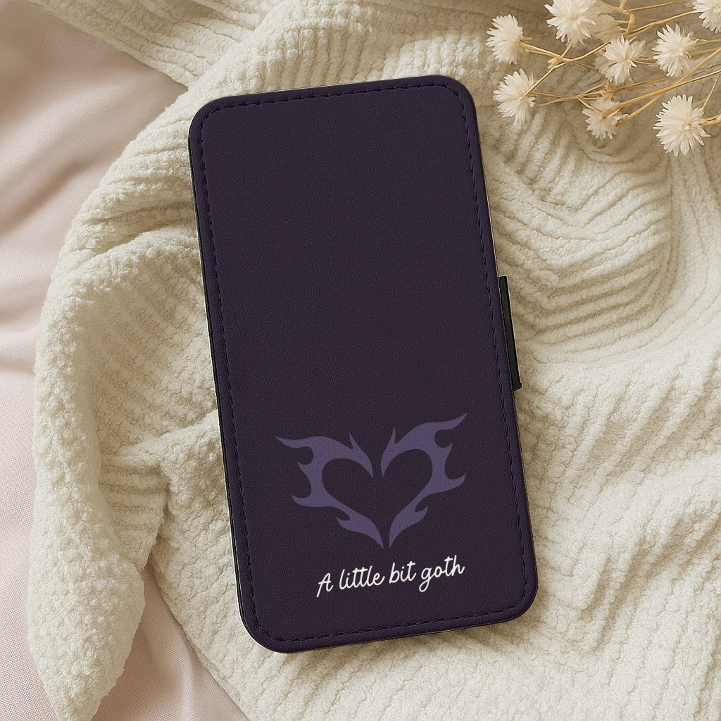A Little Bit Goth Purple Wallet Phone Case