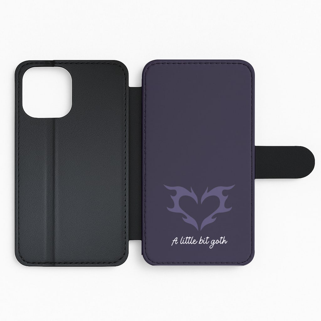A Little Bit Goth Purple Flip Phone Case
