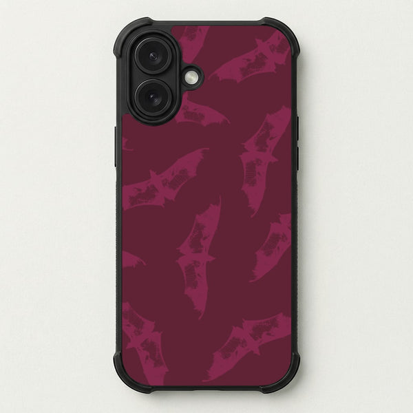 Dark Pink Bats Pattern Phone Case — Bumper case