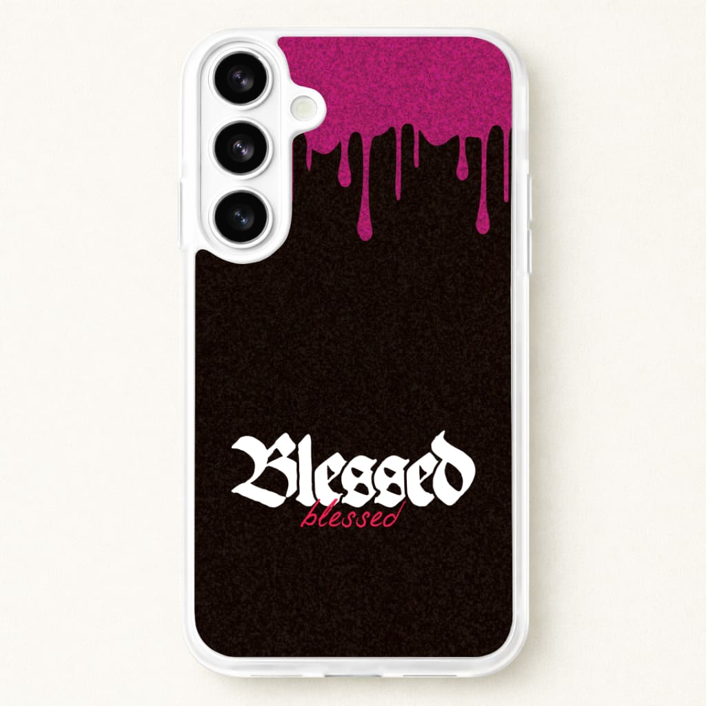 Glitter Blessed Phone Case for Galaxy S26 Plus